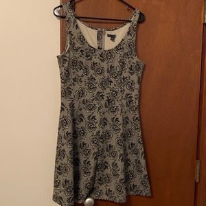 Faux Lace Skater Dress
